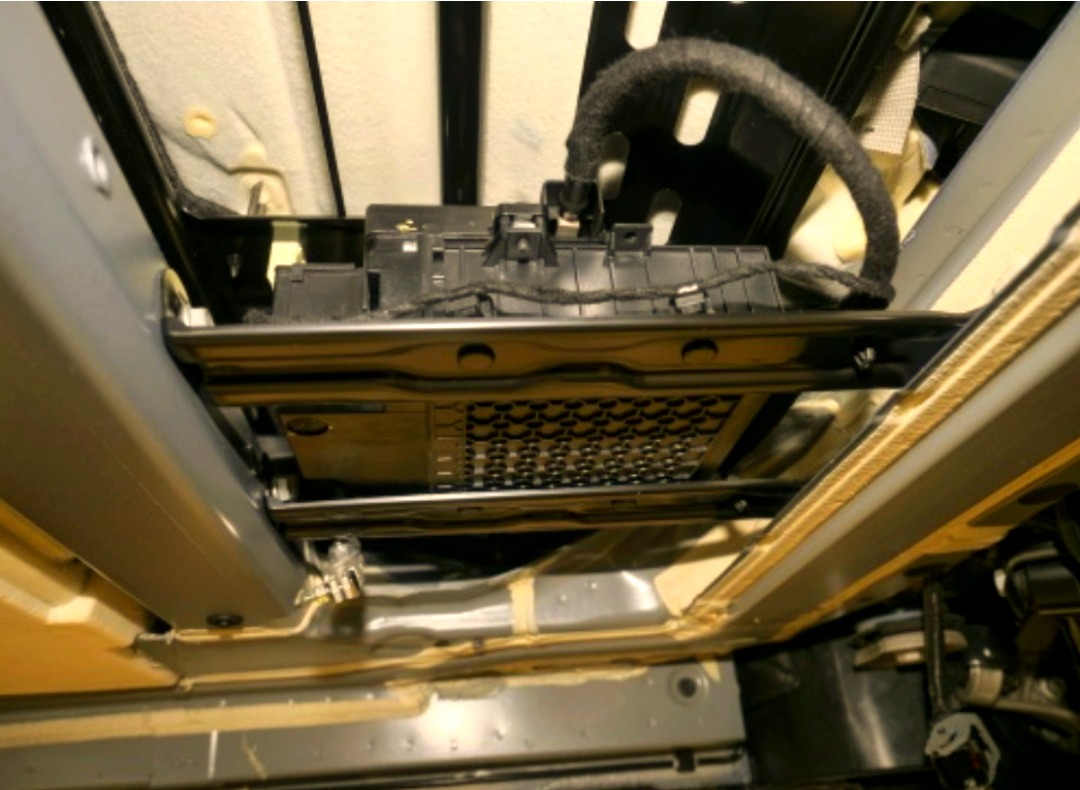 BYD LFP 12V battery mounted under a seat