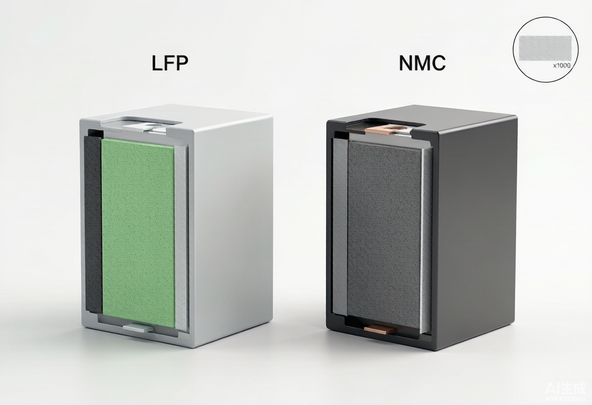 LFP and NMC EV battery cells compared